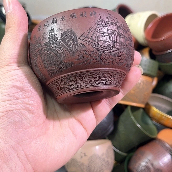 茶杯紫砂全手工紫砂主人杯