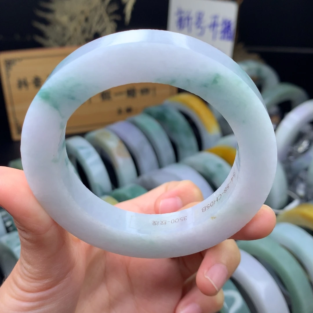 定制翡翠未镶嵌手镯定制不退不换