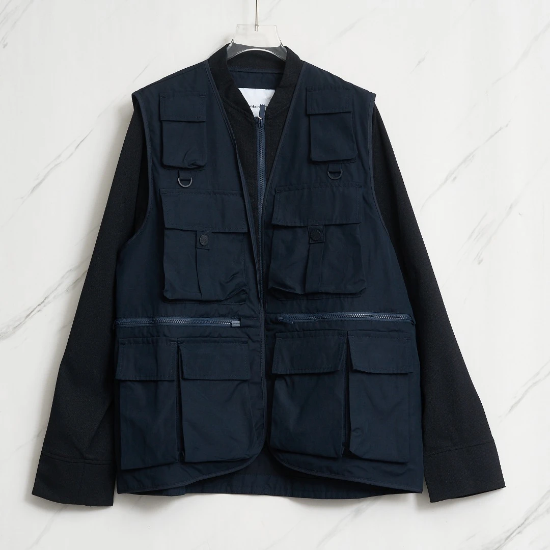 全新未使用/White Mountaineering男士假两件夹克/WIBU00047