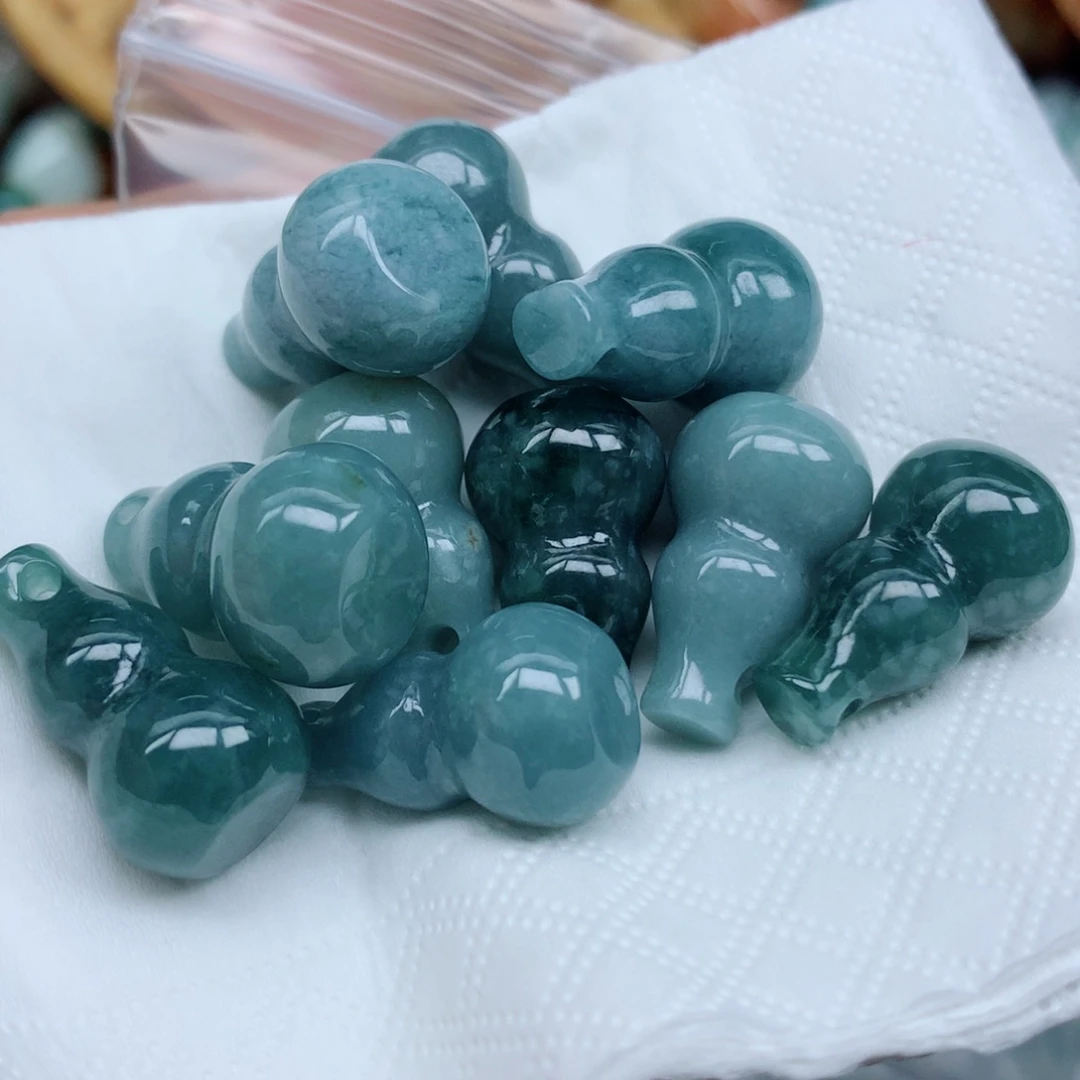 翡翠未镶嵌项链珠子翡翠