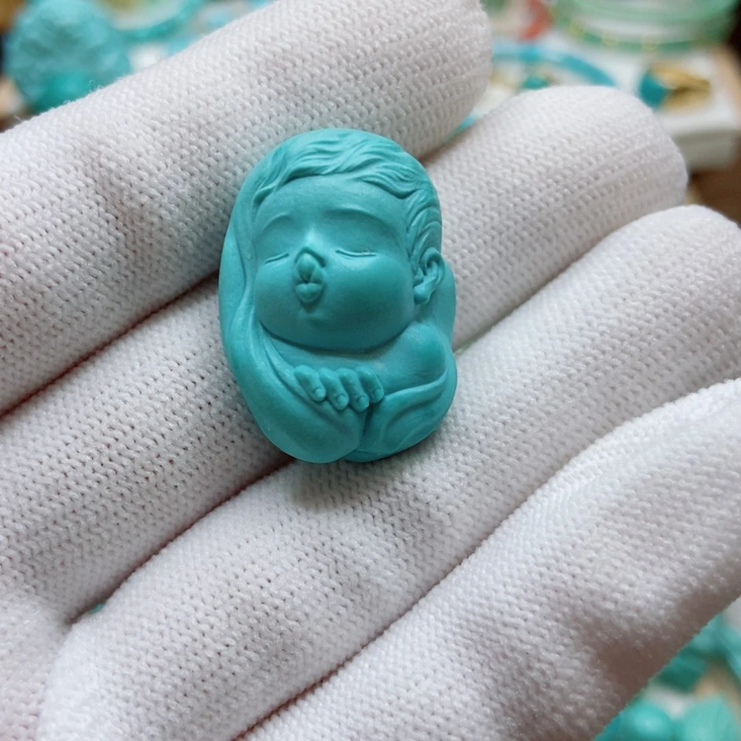 绿松石未镶嵌嘟嘟