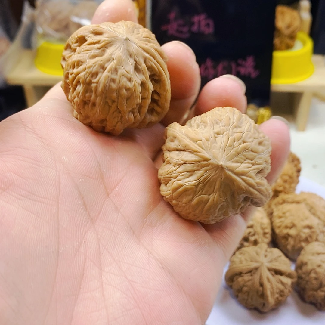 文玩核桃手把件41铁锤