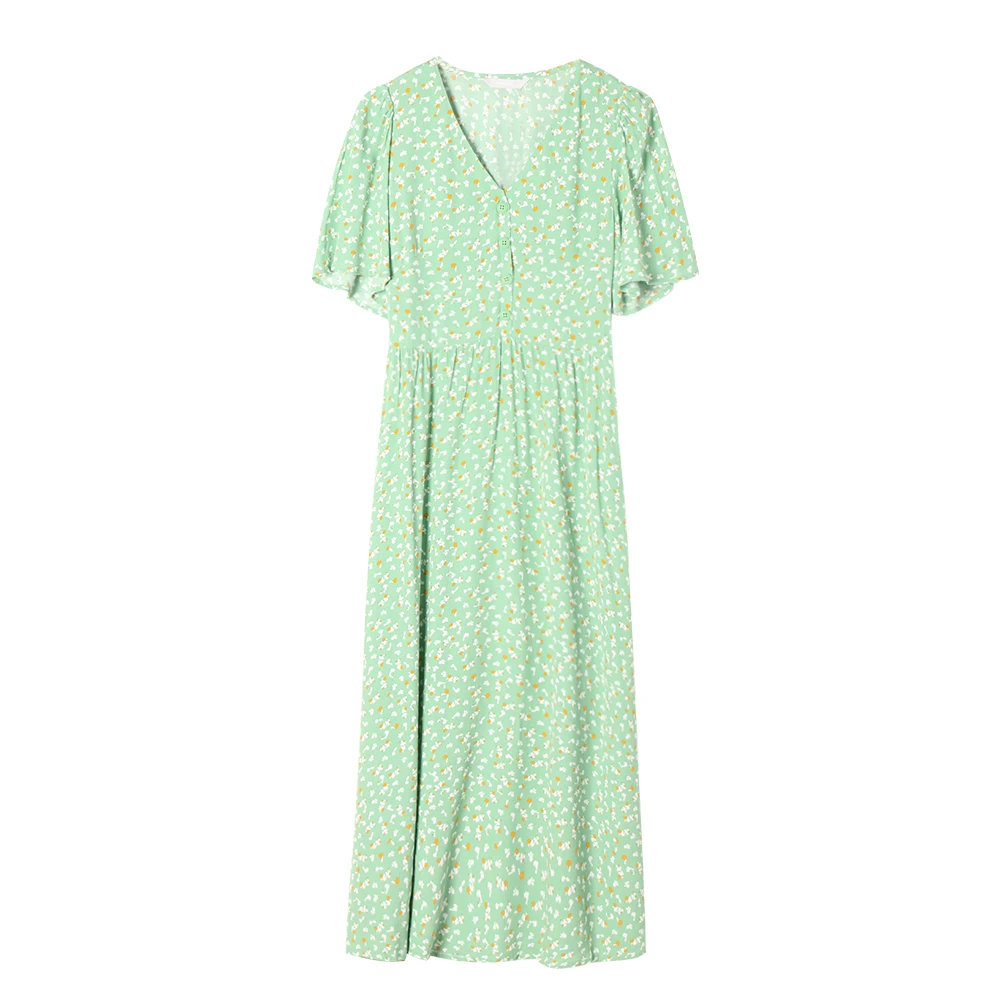 Mind Bridge/心桥宽松连衣裙碎花复古气质MB1927-MVOP428Q