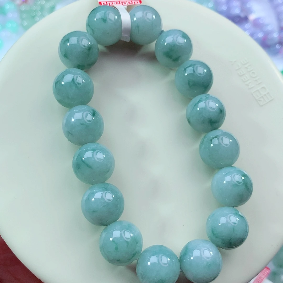 翡翠未镶嵌手链卡12.6