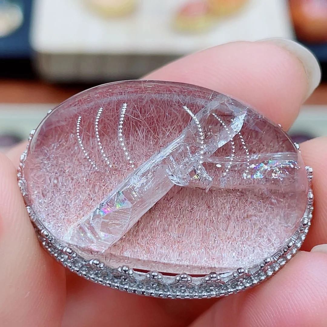 水晶磨合银S925镶嵌A***y