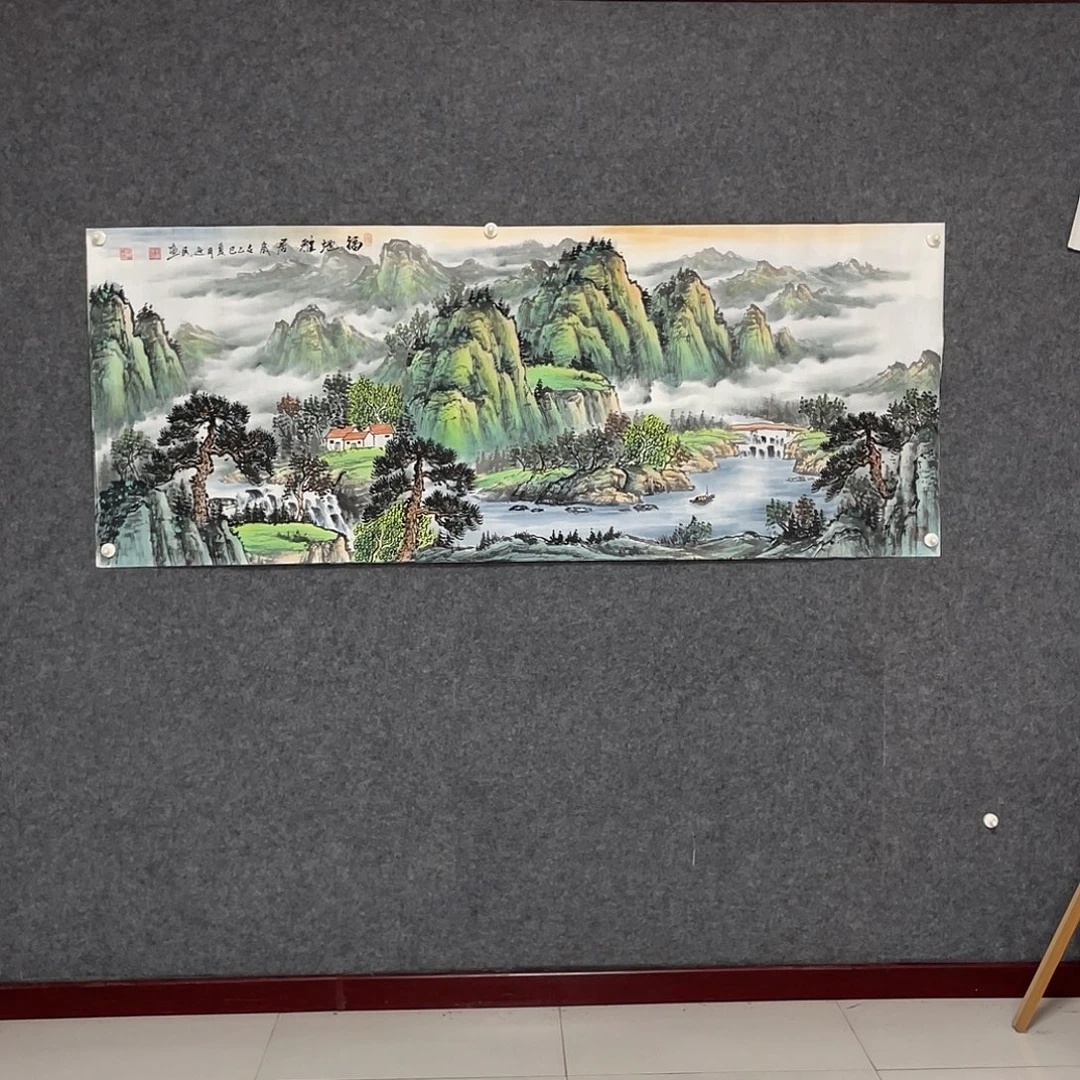 国画小六尺178:69画芯 捡漏