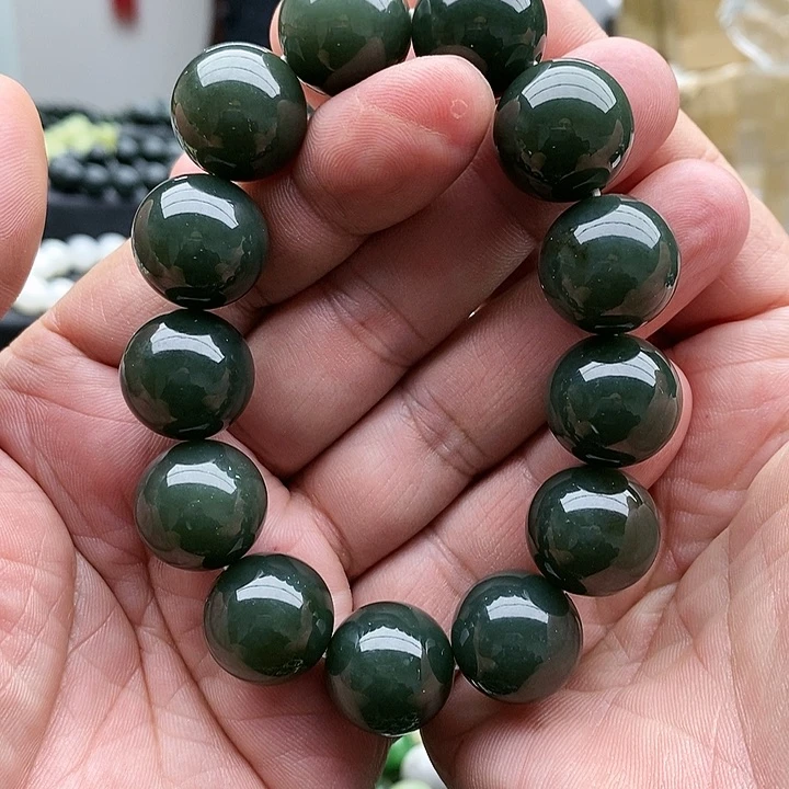 【闪购商品】未镶嵌手链和田玉18且末蓝