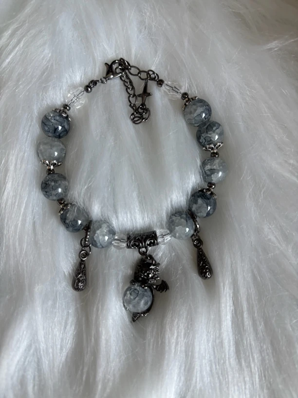 合金琉璃手链 diy琉璃珠珠甜美百搭成品手串