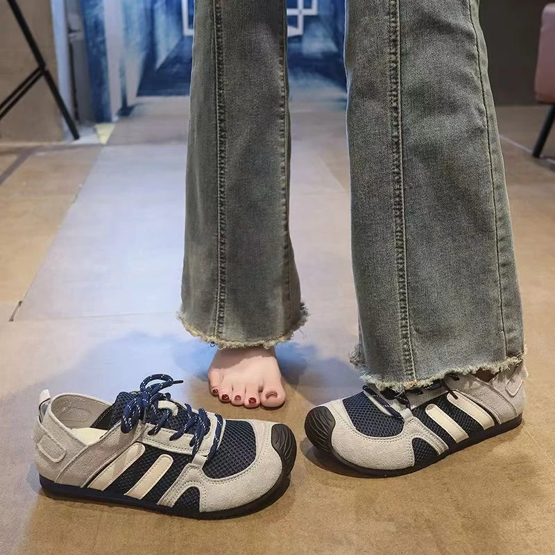 防滑橡胶运动生活系列透气德训鞋公路系带芭蕾风