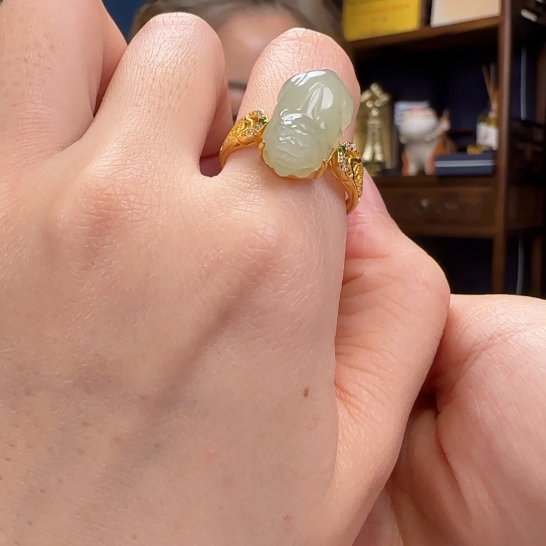 和田玉戒指未镶嵌111111111111