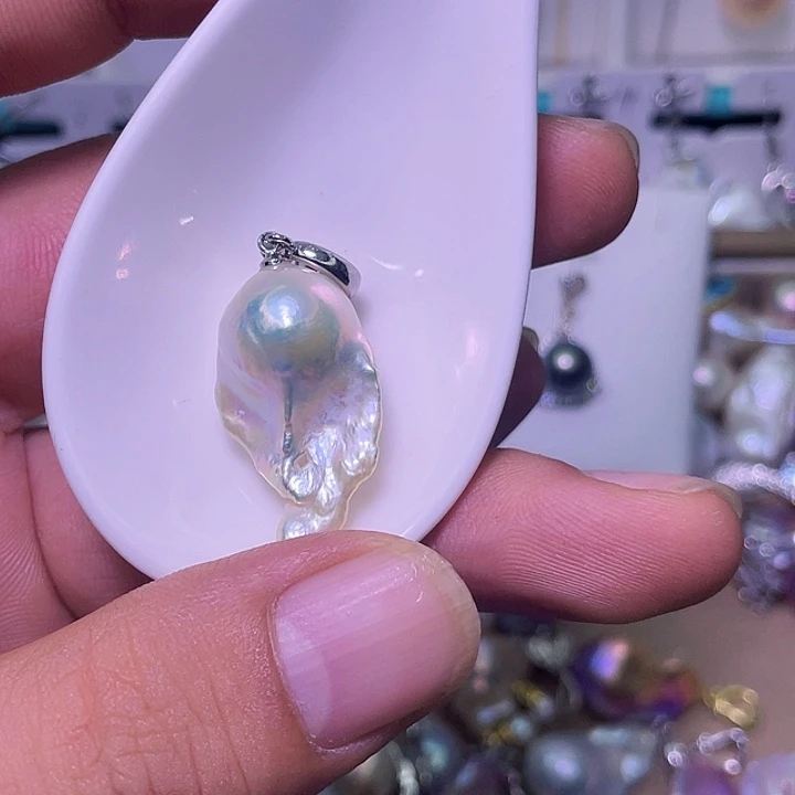 颈饰合金淡水珍珠32