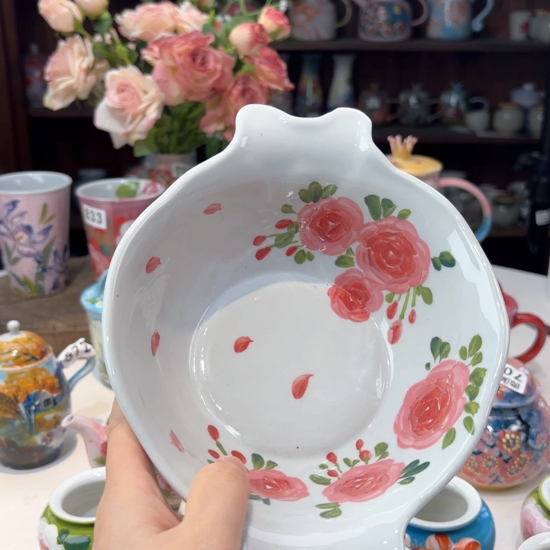 景德镇手绘高温釉下彩陶瓷茶具