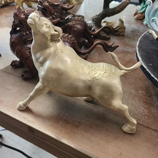 用***0长度35公分牛气冲天黄铜