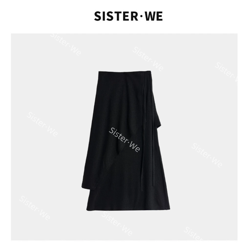 薇姐【暗香叠影】Sister·We复古设计感高腰半身裙 52963