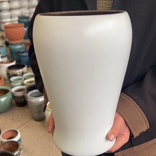 紫砂花盆高32口18————