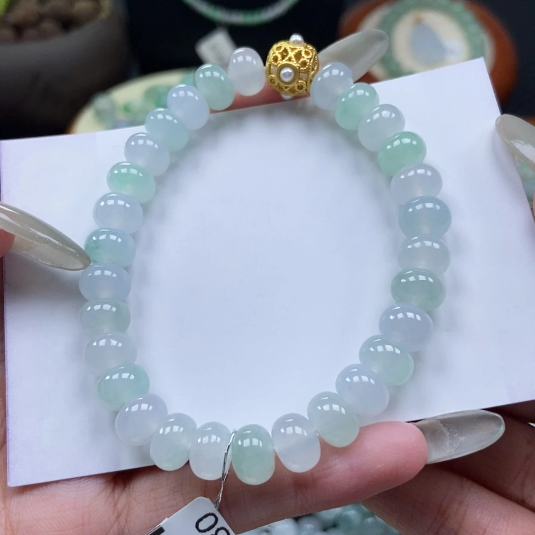 未镶嵌挂件翡翠欣*?珠链