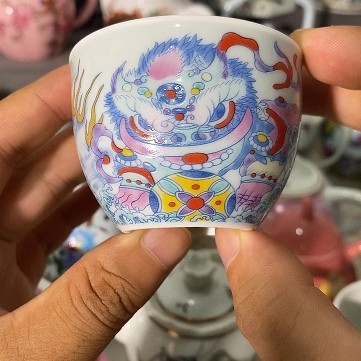摆件景德镇陶瓷主人杯13556