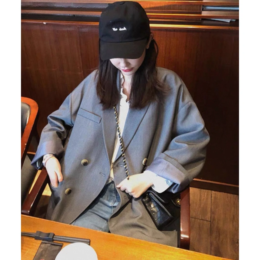 A2000 2025秋季新款高级简约气质百搭休闲显瘦西服外套