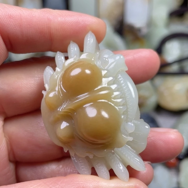 和田玉未镶嵌挂件