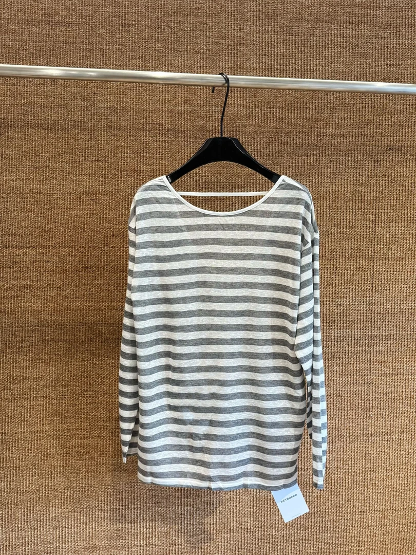 【耶耶YEYE特价福福】宽松条纹防晒T恤2399