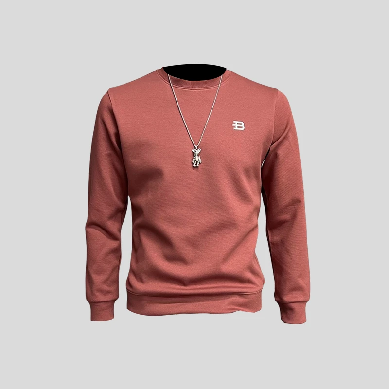 ohmmayby圆领长袖体恤修身打底衫男卫衣秋冬新款简约时尚潮流上衣