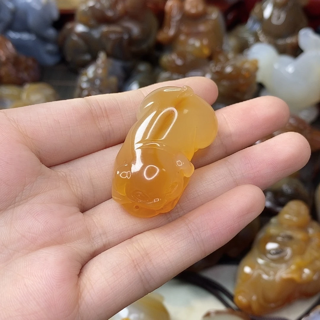 玛瑙/玉髓吊坠未镶嵌爱**爱