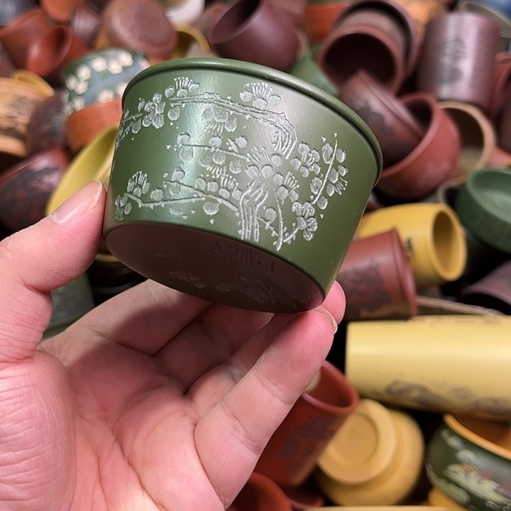 紫砂茶杯全手工紫砂主人杯