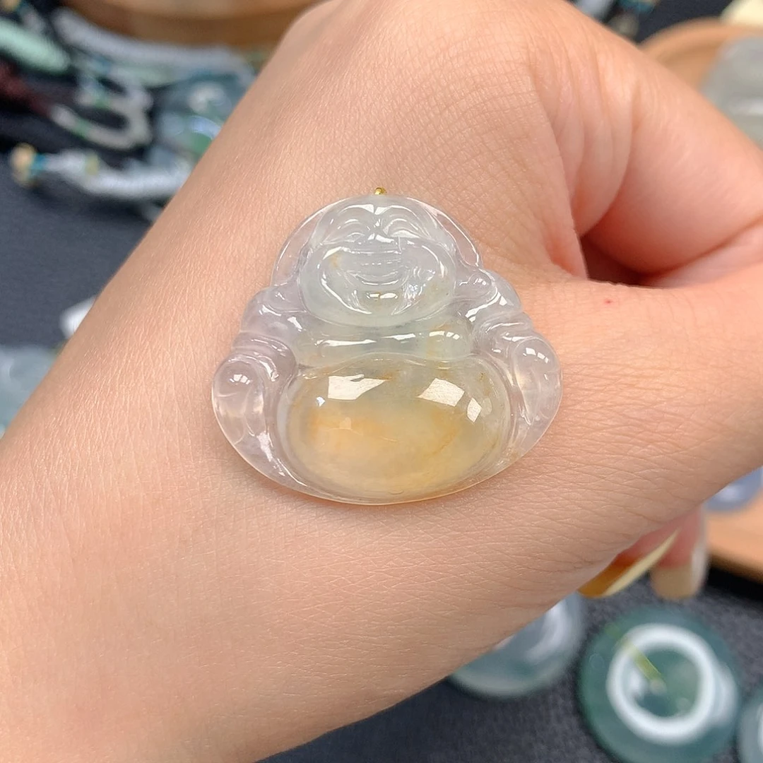 吊坠(不含链)未镶嵌翡翠然**?翡翠