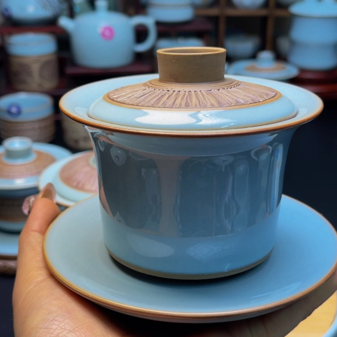 【闪购商品】河南御盏汝瓷厂，茶器，摆件，手珠