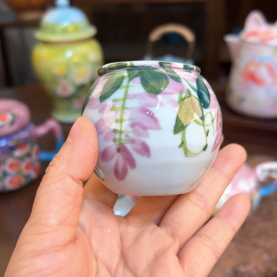 景德镇手绘高温釉下彩陶瓷茶具