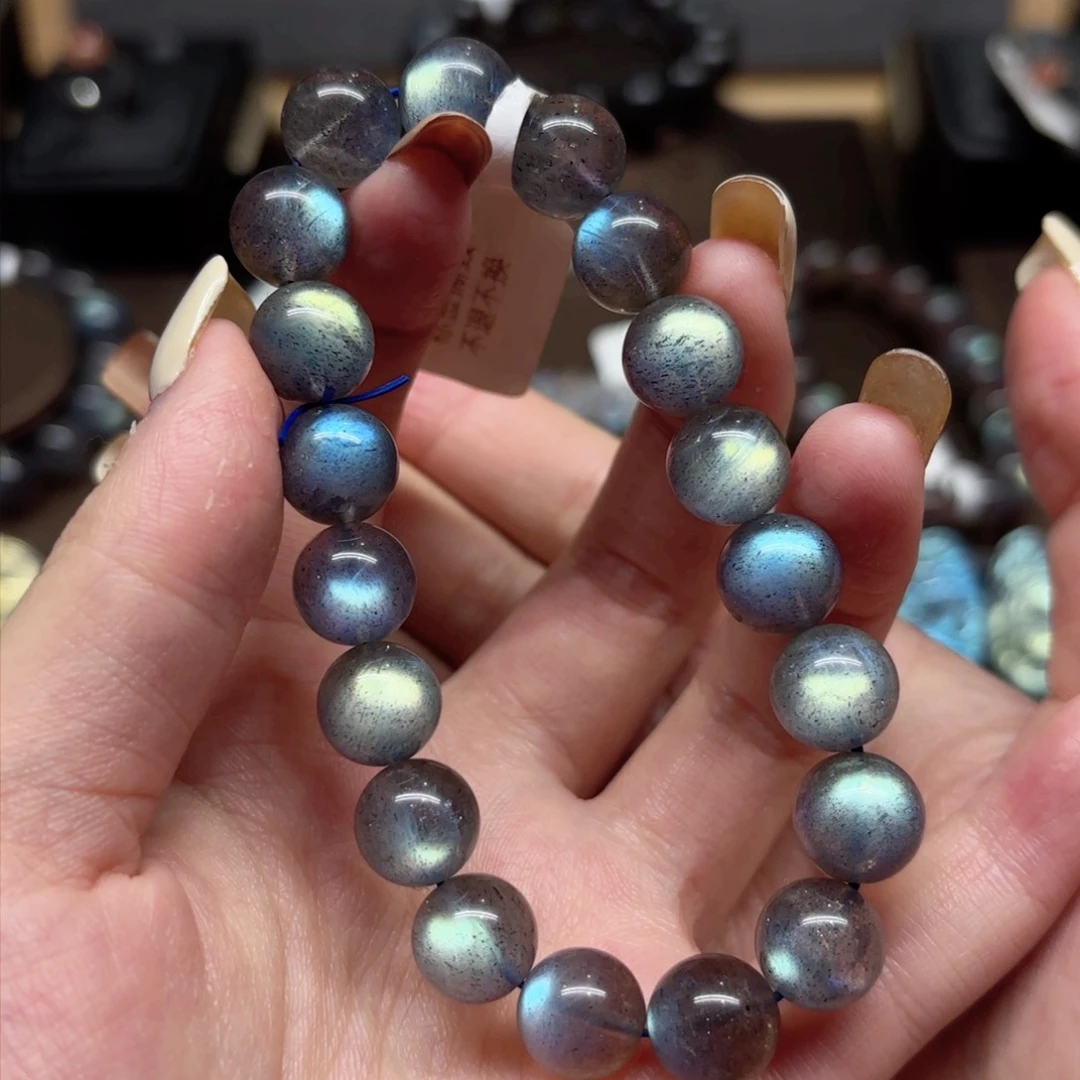 未镶嵌手链长石10.7mm左右