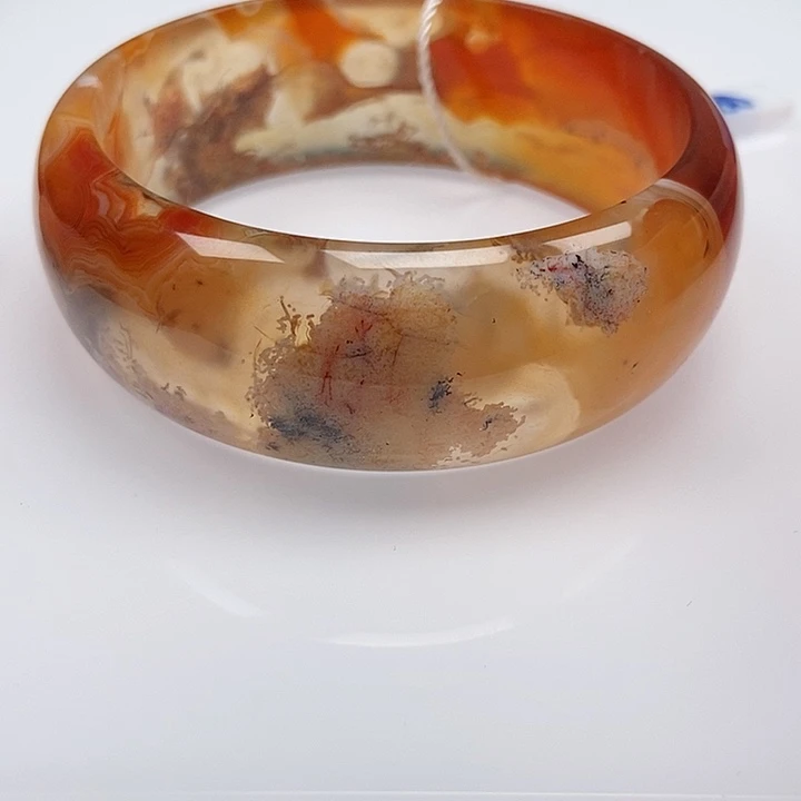 手镯玛瑙/玉髓未镶嵌双*