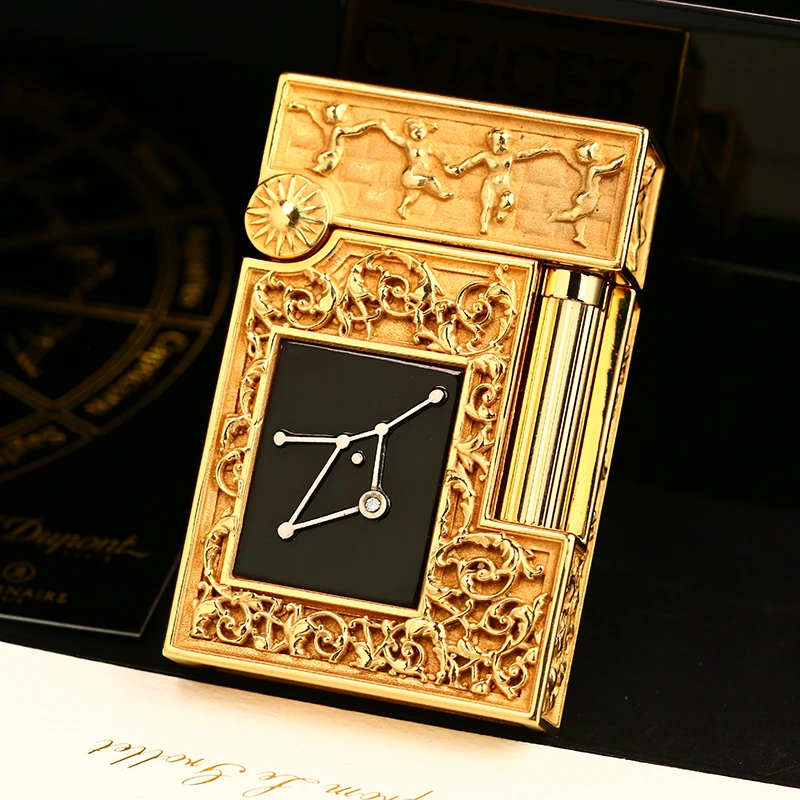 Dupont充气打火机高定Zodiac黄道十二宫系列巨蟹座限量版个性收藏