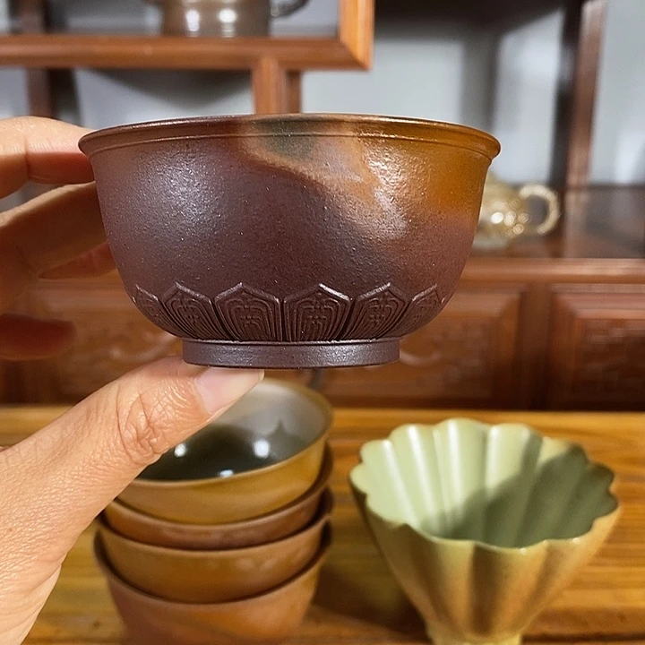 紫砂茶壶130cc朱泥 主人杯