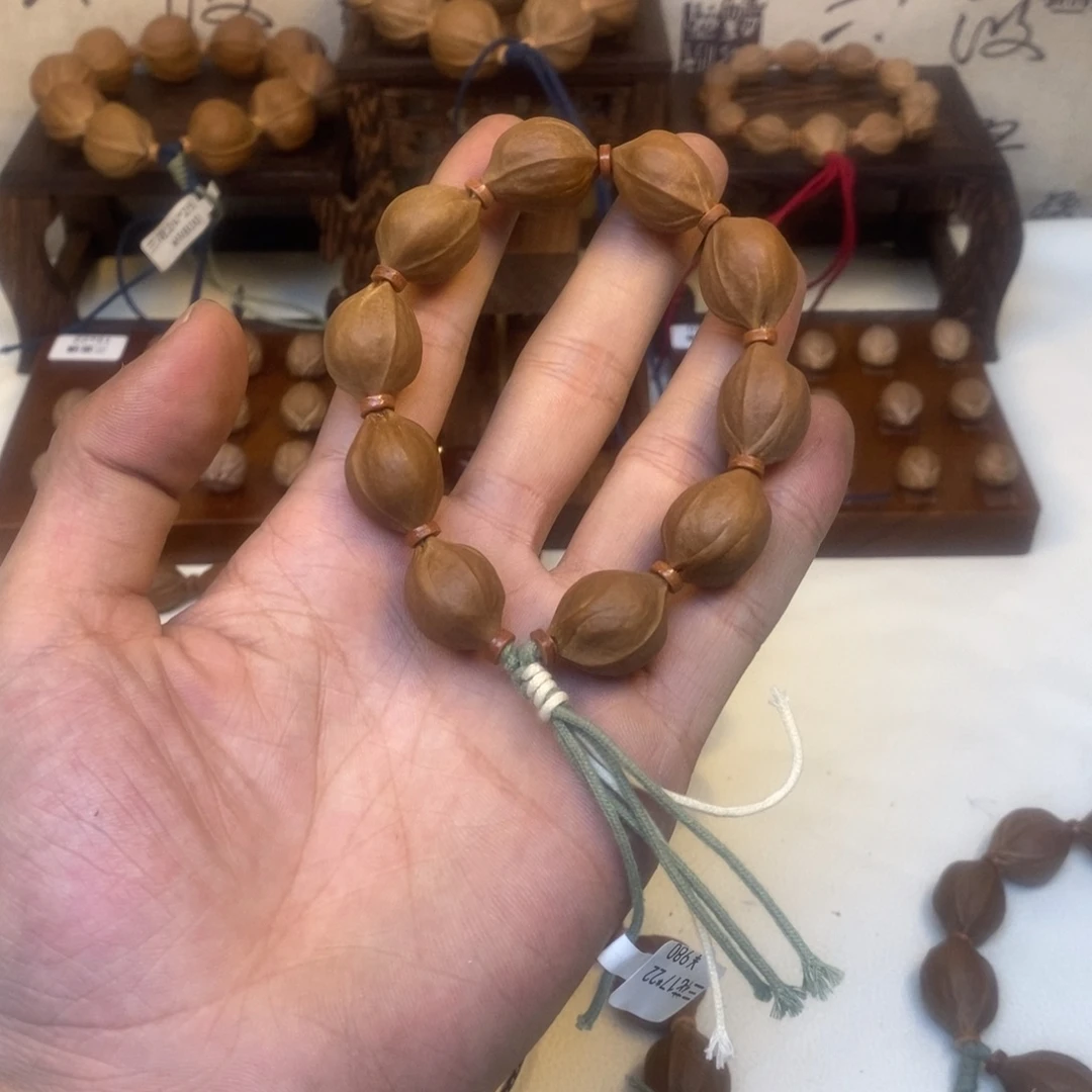 老***爆橄榄核手串梅林铁核