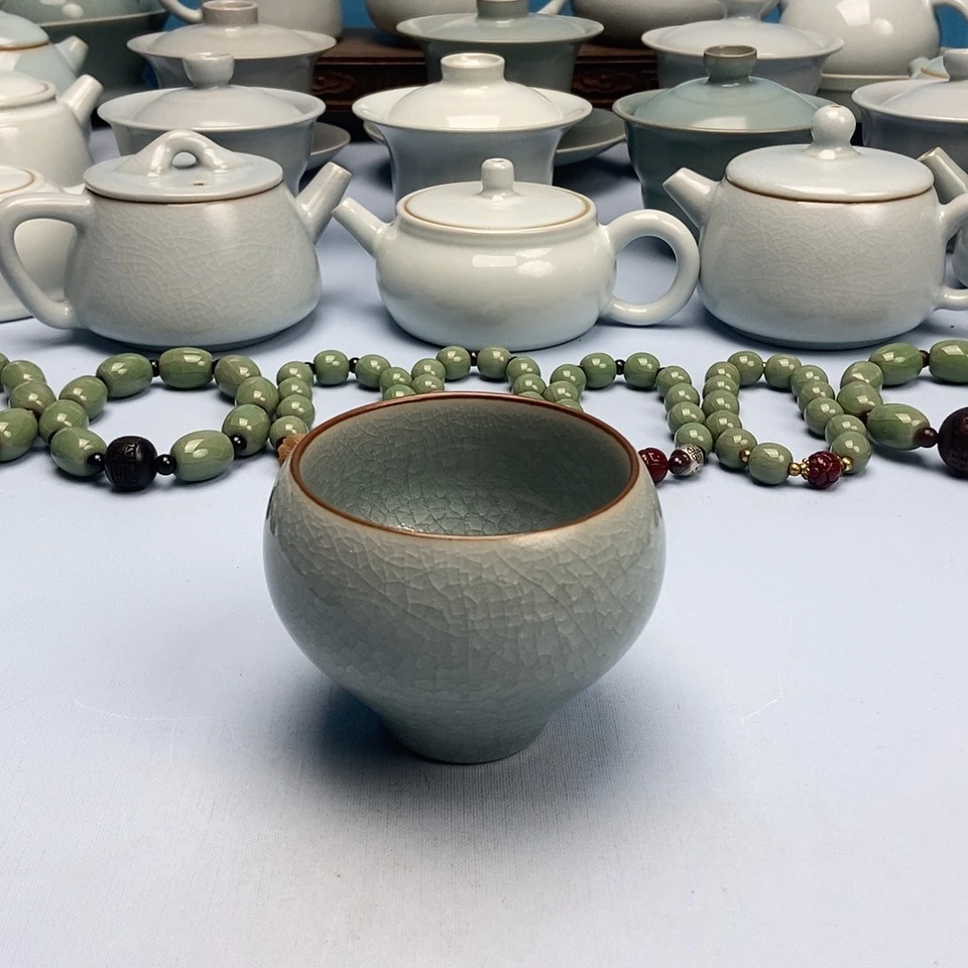 杯鱼鳞冰花鸡心碗杯原矿原釉原产地