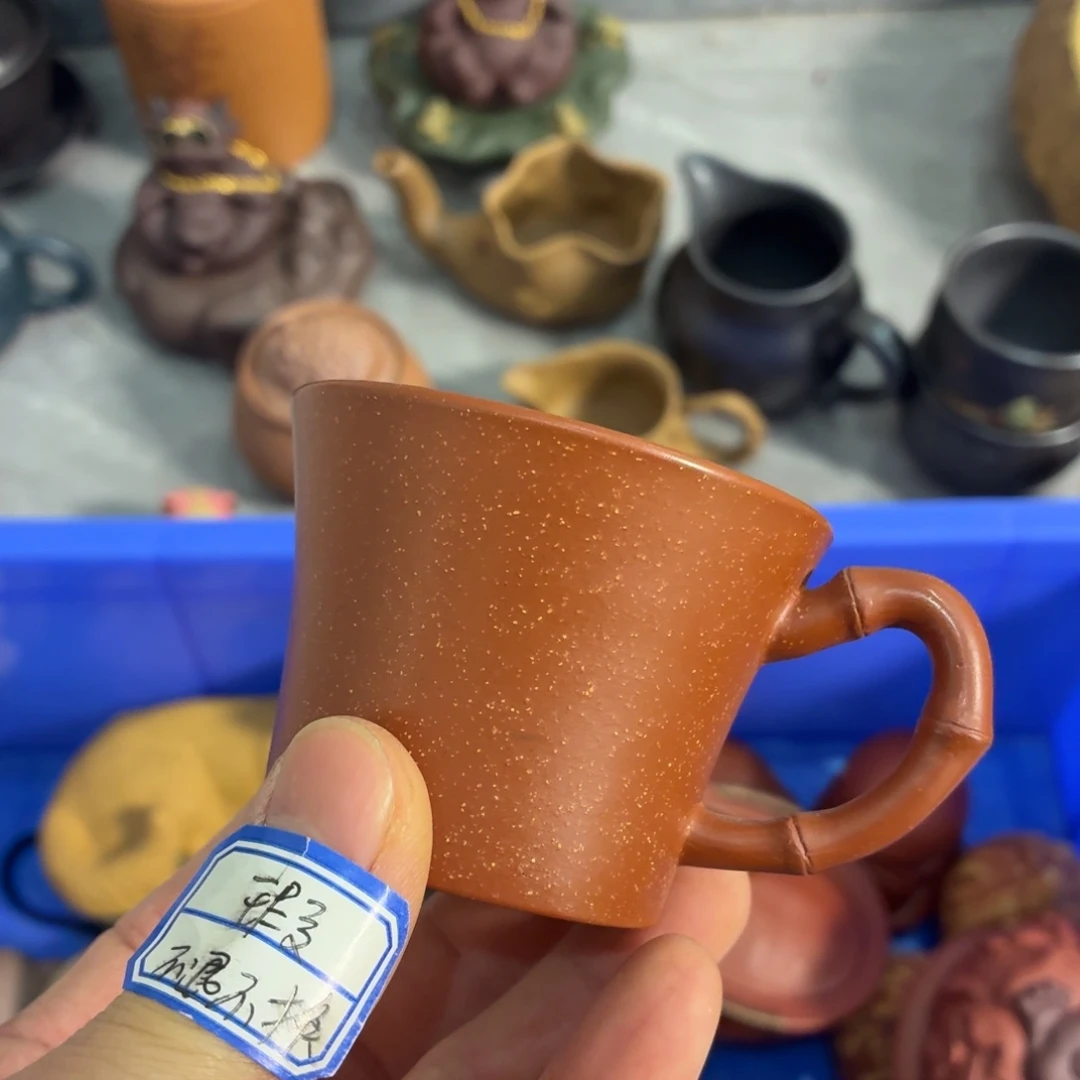 紫砂茶杯瑕疵开裂种花不退不换