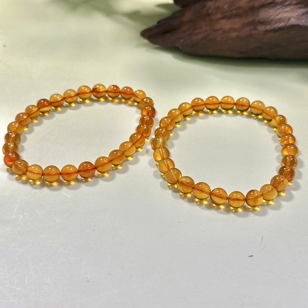 R15天然琥珀多宝手串7mm+多样性发其一