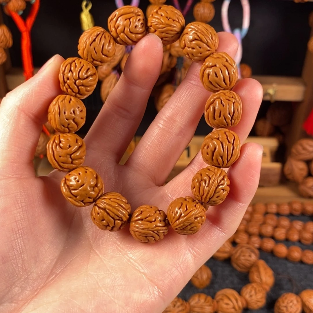 吊坠桃核念*7链接桃枭手串