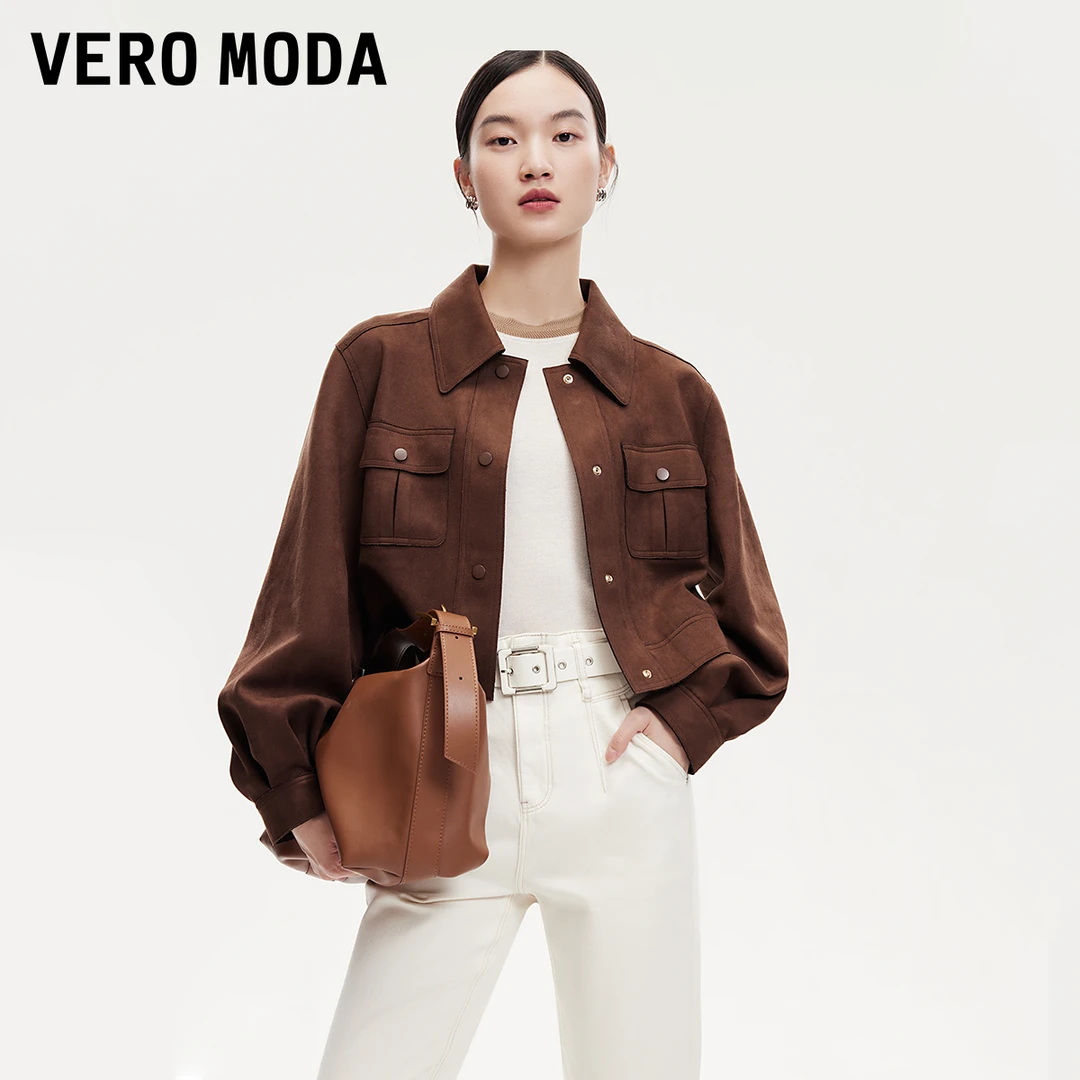 Vero Moda夹克外套2026春季新款休闲百搭宽松纯色上衣326117001
