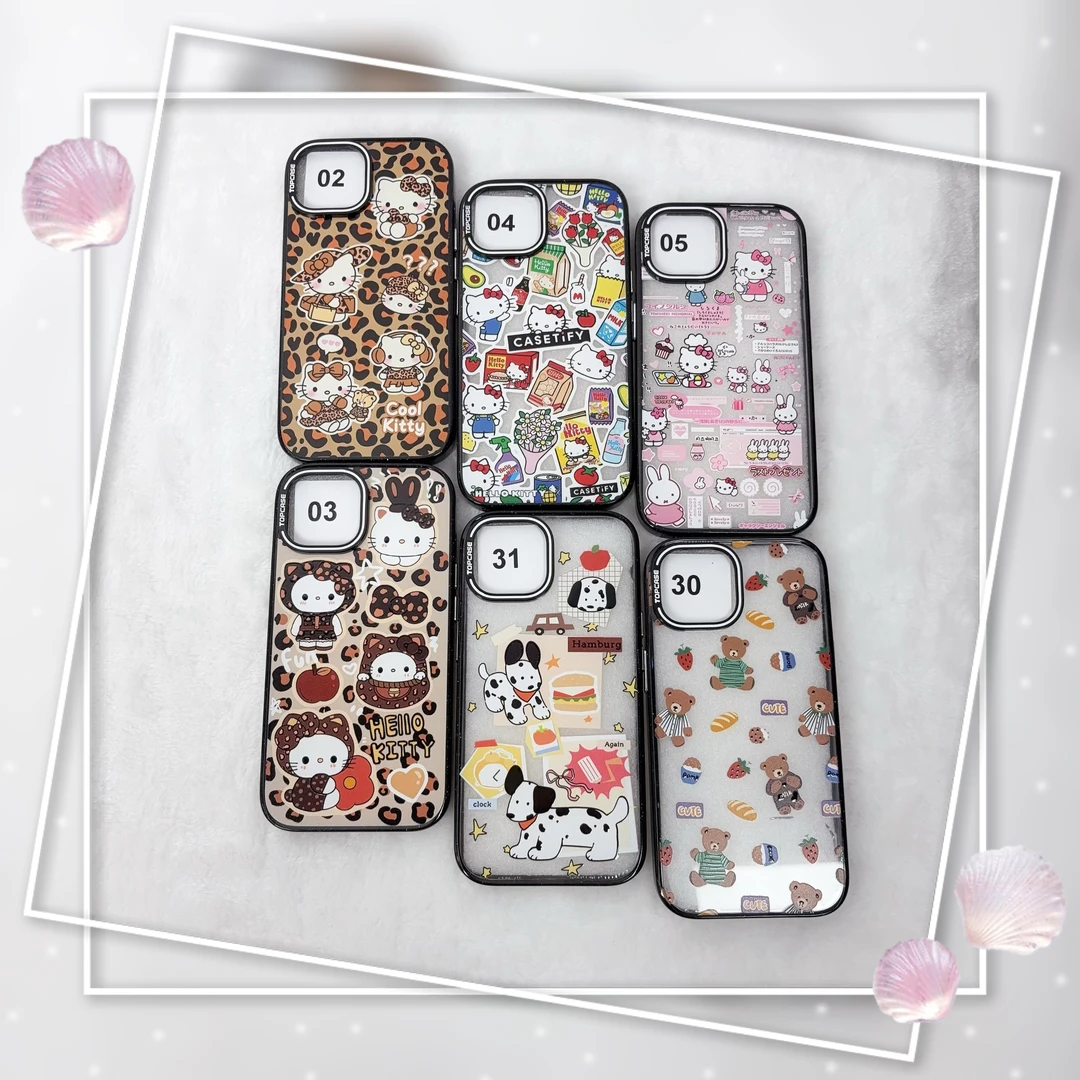 【黑色闪粉边】适用苹果iPhone16Pro手机壳16/15/12/11亚克力保护壳