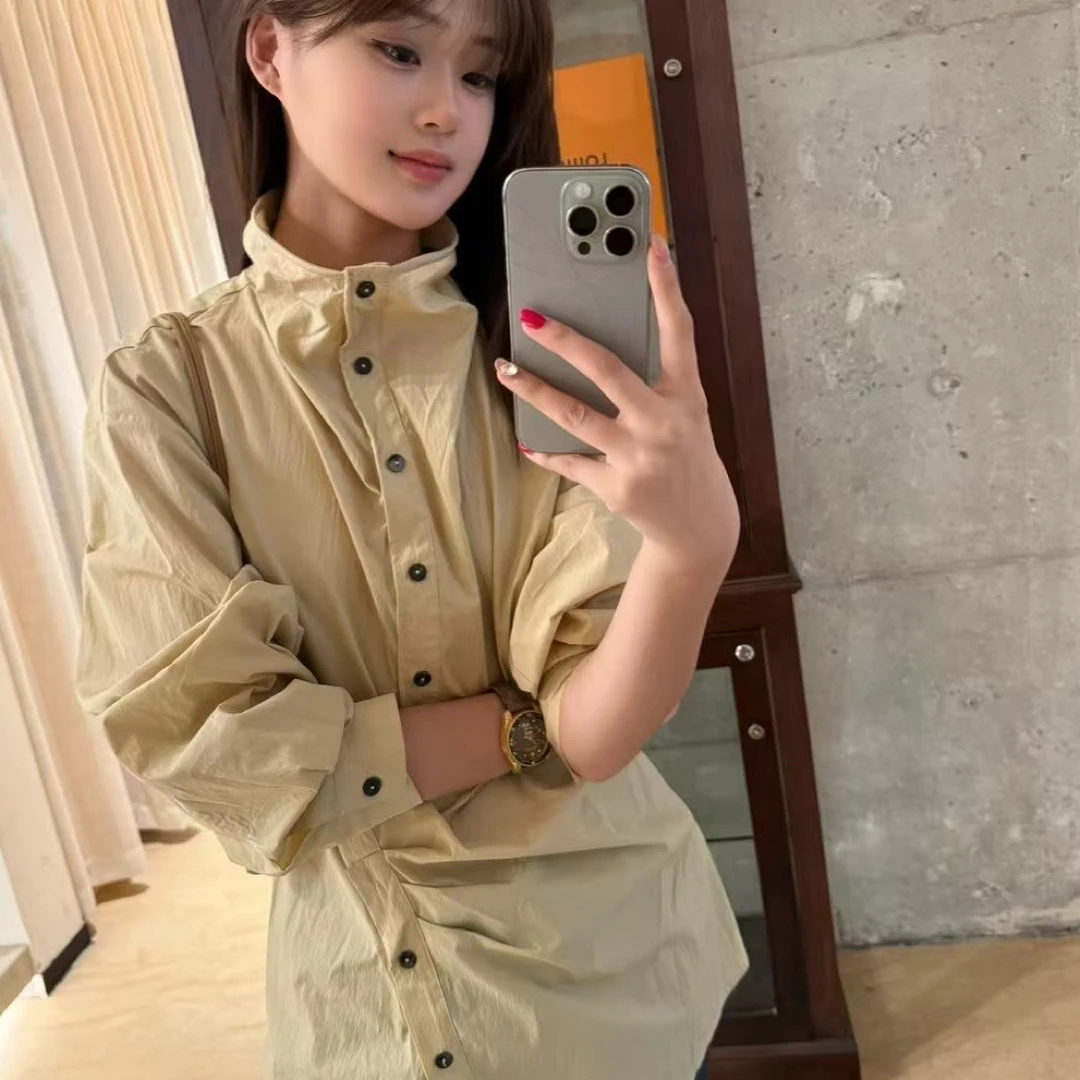 【PLJJ泡菜定制】“衬衣”小众设计感侧扣衬衣