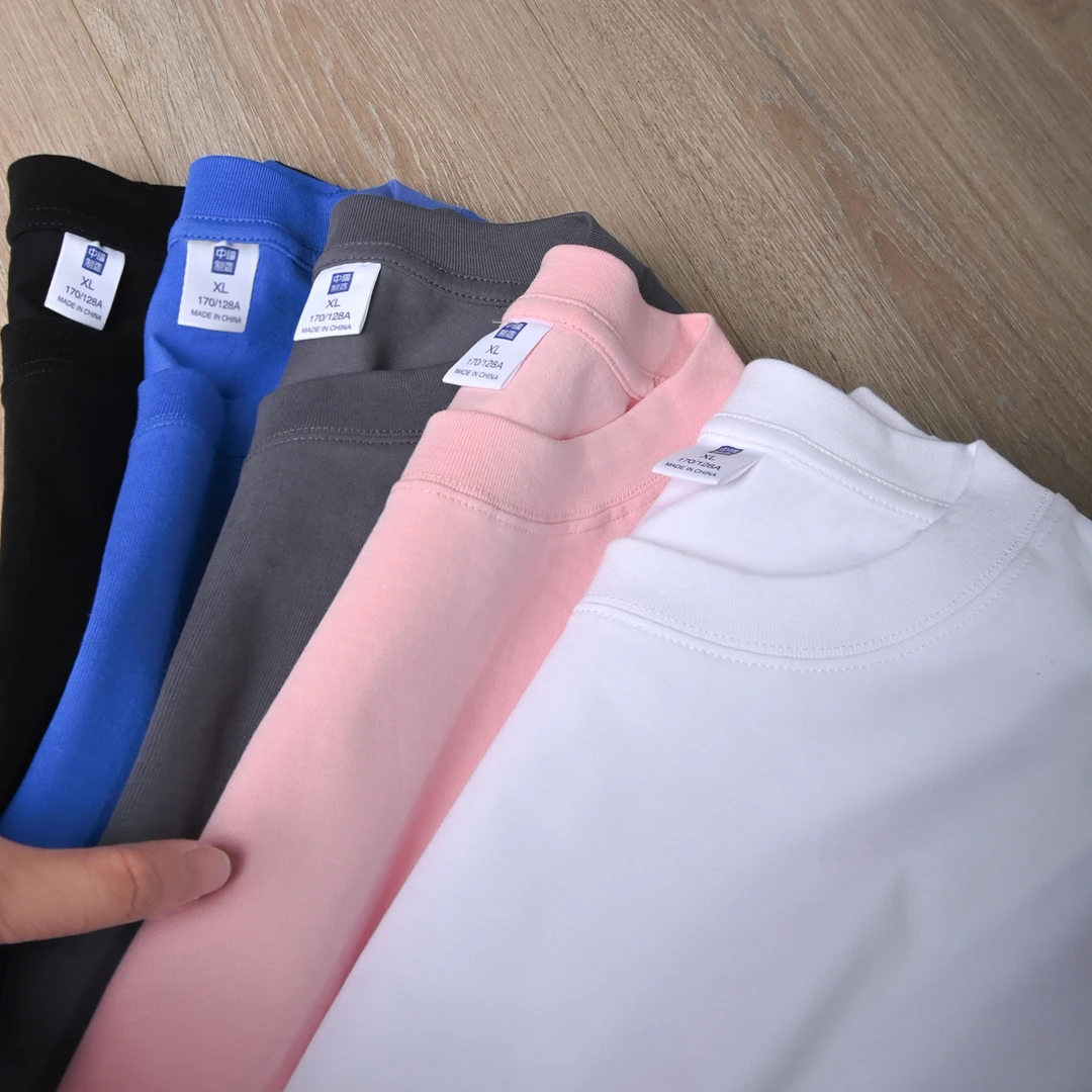 短袖男2025新款T恤百搭重磅纯棉宽松短袖潮流港风圆领韩版ins简约