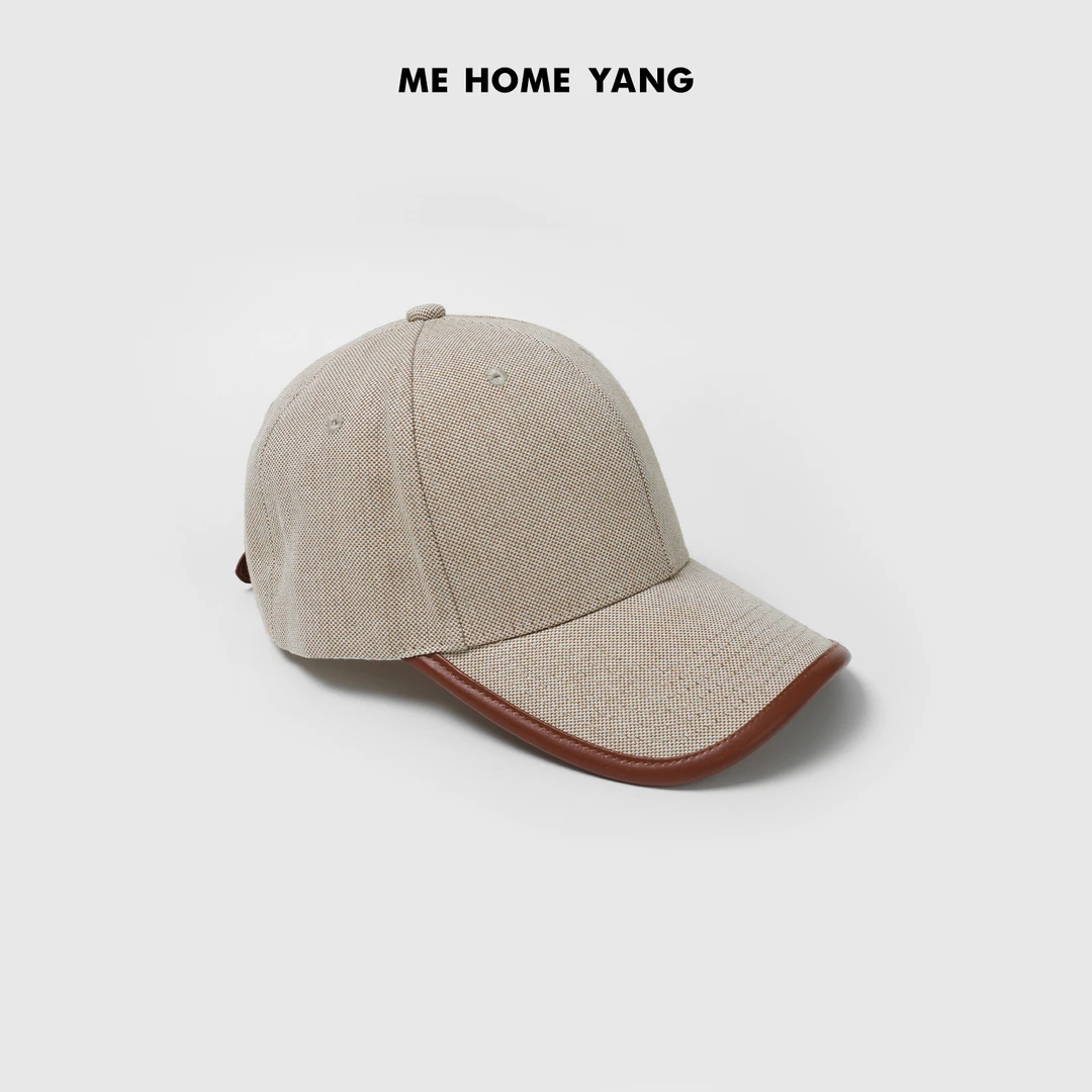 ME【H编织棒球帽】ce奢牌感极简静奢时尚经典百搭遮阳帽子MESS1469