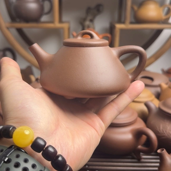 紫砂茶壶子冶石瓢240cc黄龙山红降坡预售