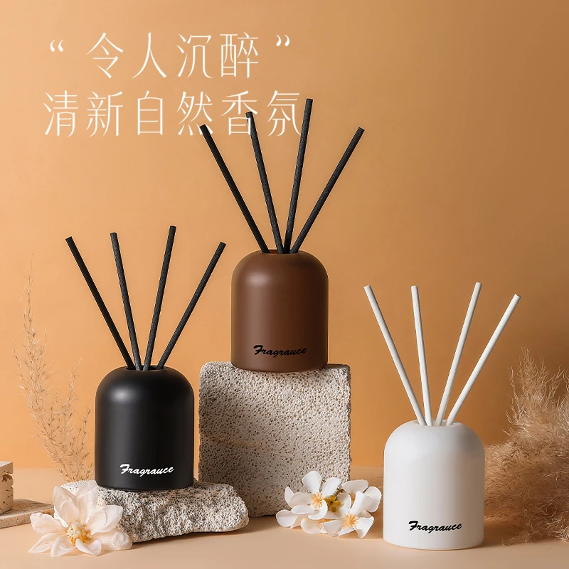 室内无火香薰精油扩香香氛藤条摆件高档天然祛味清新空气家用熏香