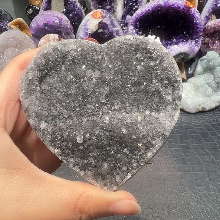 未镶嵌紫晶珠宝半成品