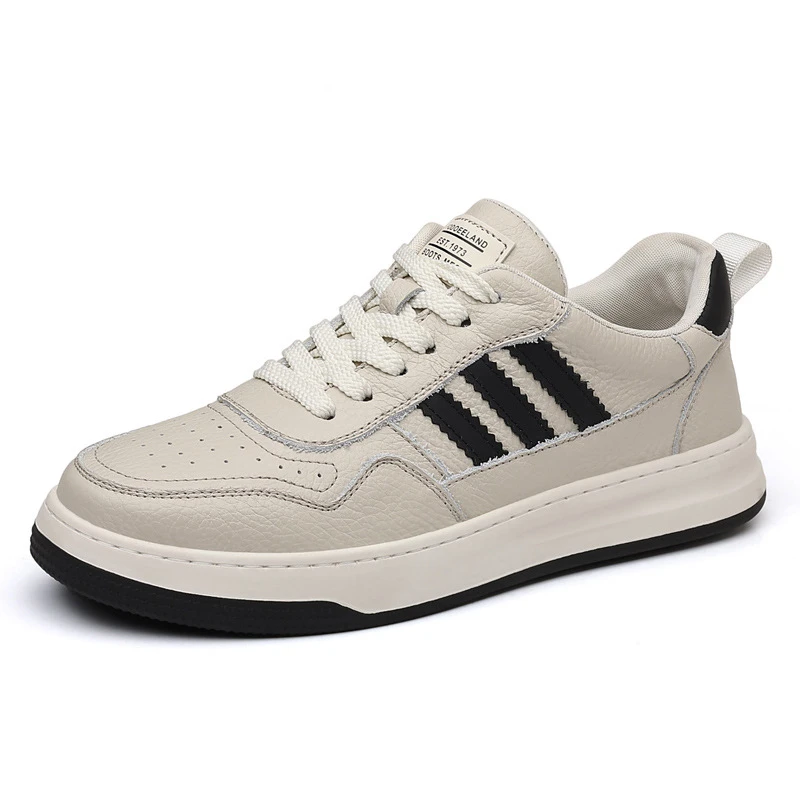 【头层牛皮】[低帮]（38-44码）四季款真皮男士新款百搭运动休闲鞋男