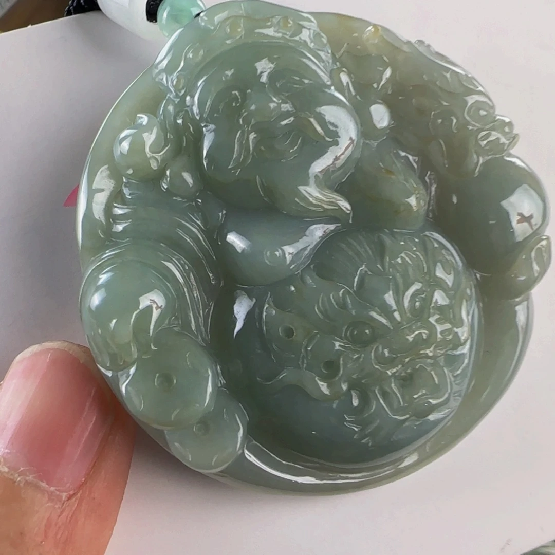 颈饰未镶嵌翡翠老坑老蓝水