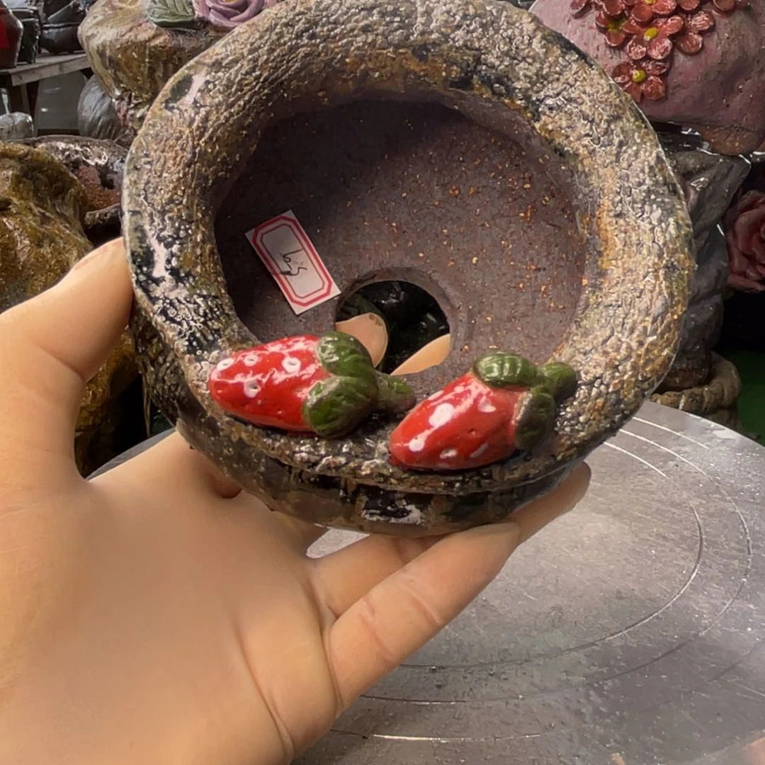 红陶大*丹粗砂陶瓷花盆